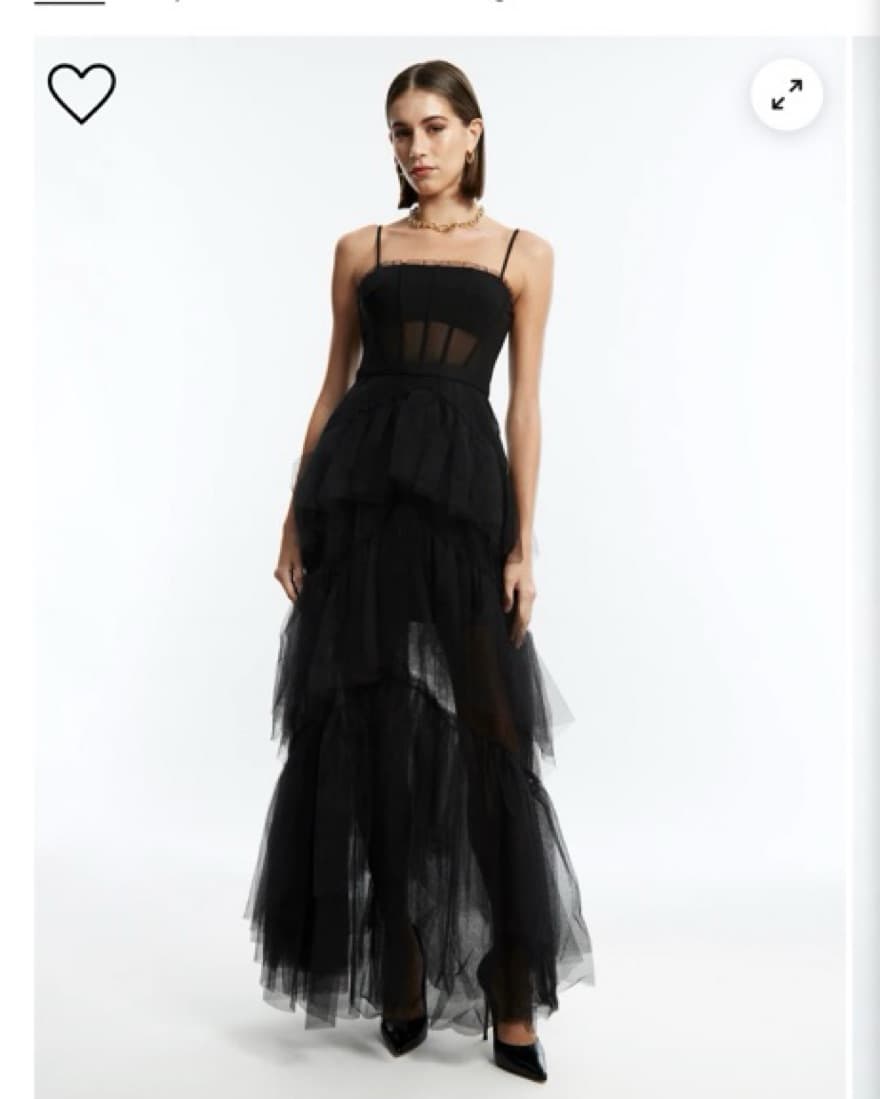 Bcbg Tulle Black Gown  - Image 2