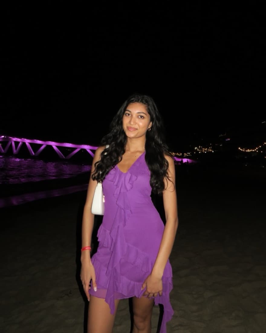 Purple Princess Polly Ruffle Mini Dress - Image 2