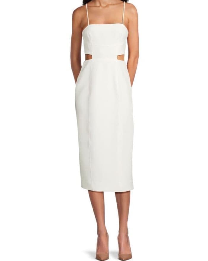 A.L.C. Dalton Cut Out Midi Dress  - Image 1
