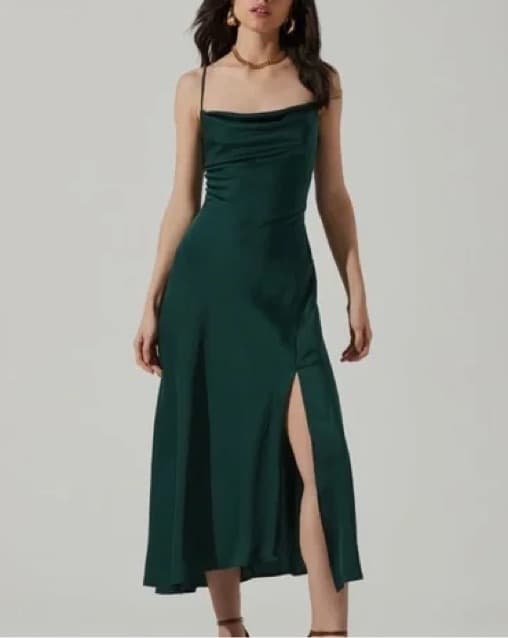 ASTR The Label Gaia Dress In Emerald - Image 5