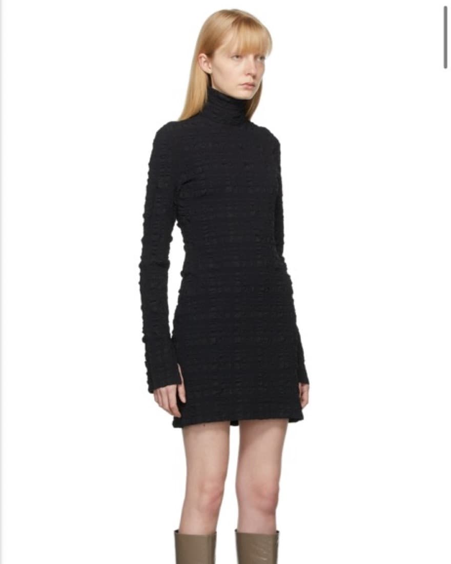Nanushka Black Checkered Velma Dress - Image 2