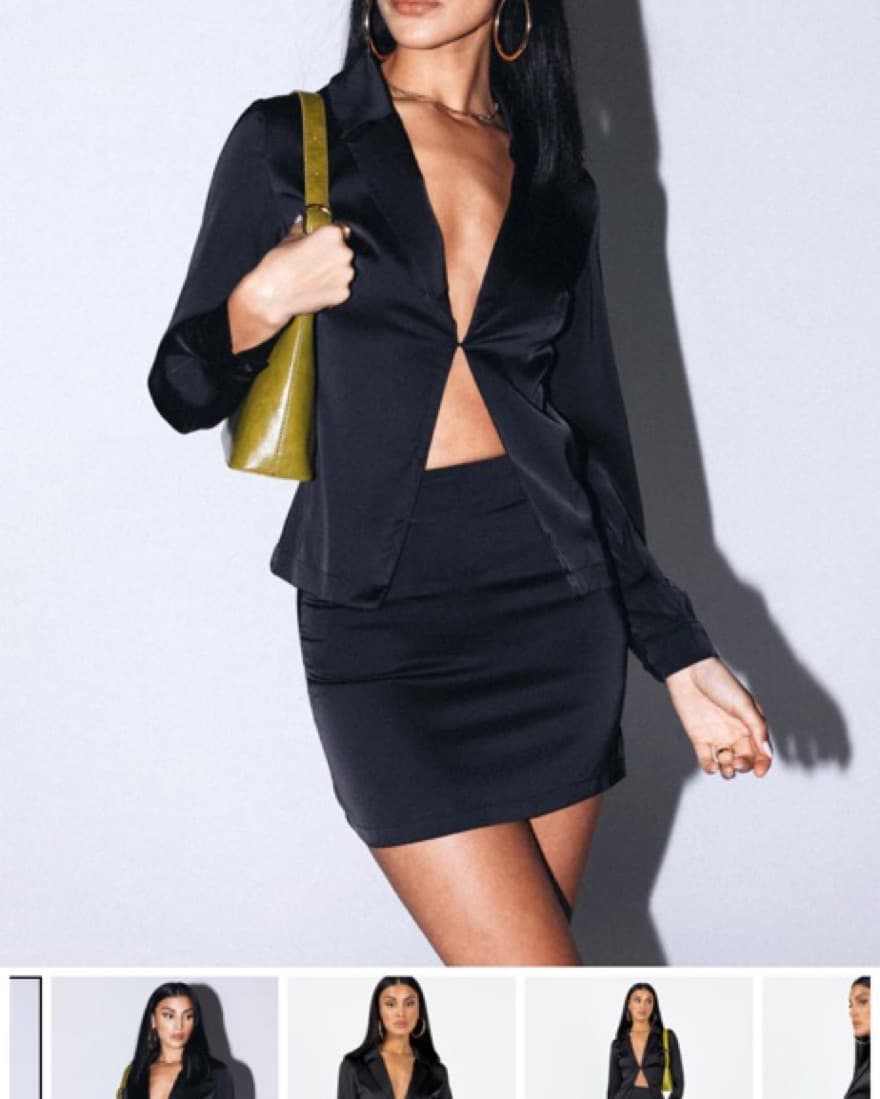 Black Two Piece Setk - Image 2