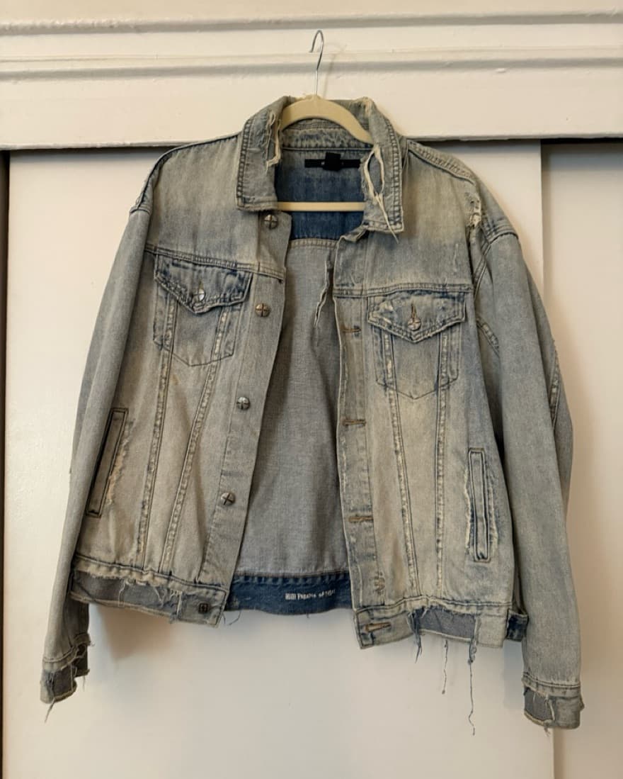 Distressed Denim Jacket  - Image 1