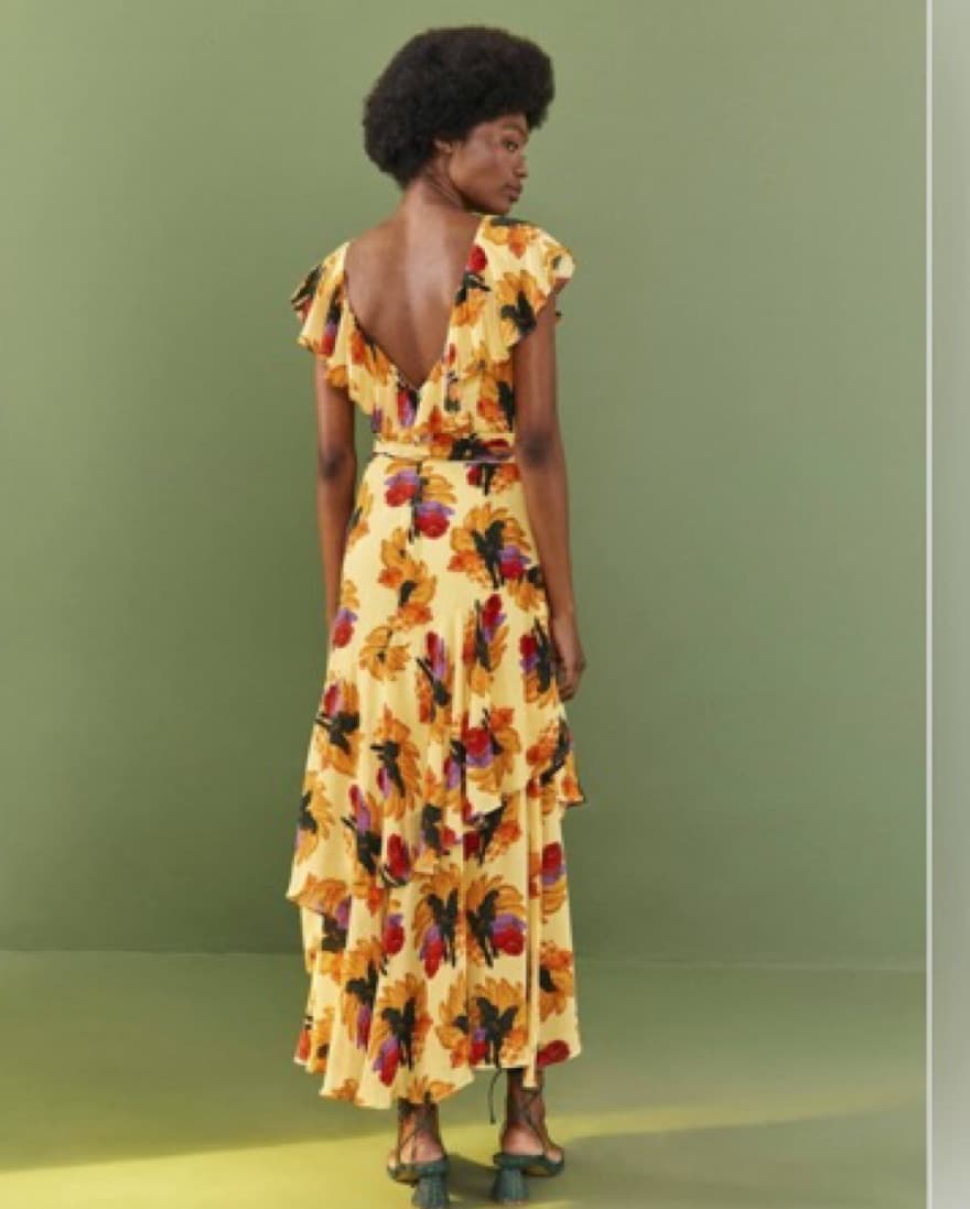 Farm Rio Satin Maxi Dress - Image 5