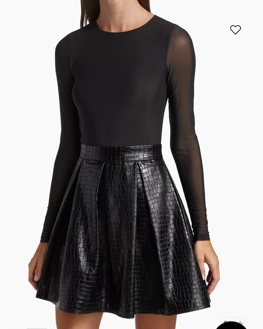 Alice + Olivia Chara Vegan Leather Dress - Image 2
