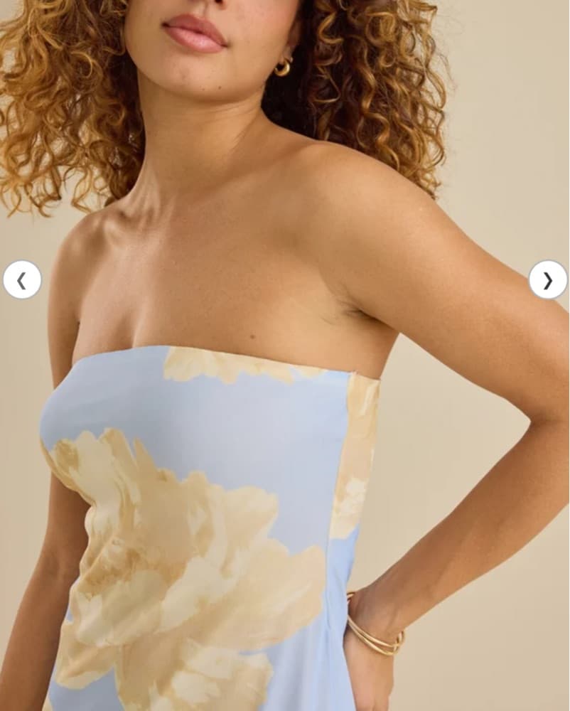Elegant Floral Midi Dress - Image 3