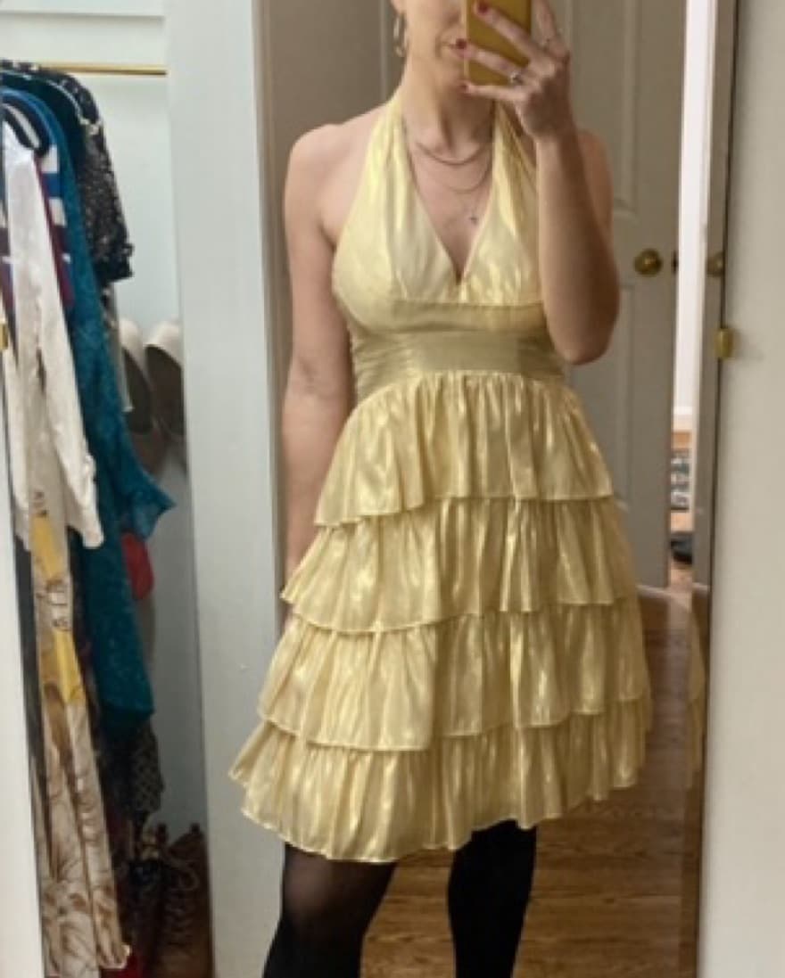 Gold Betsey Johnson Dresss - Image 1