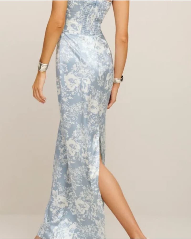 Reformation blue Floral Maxi Dress - Image 4