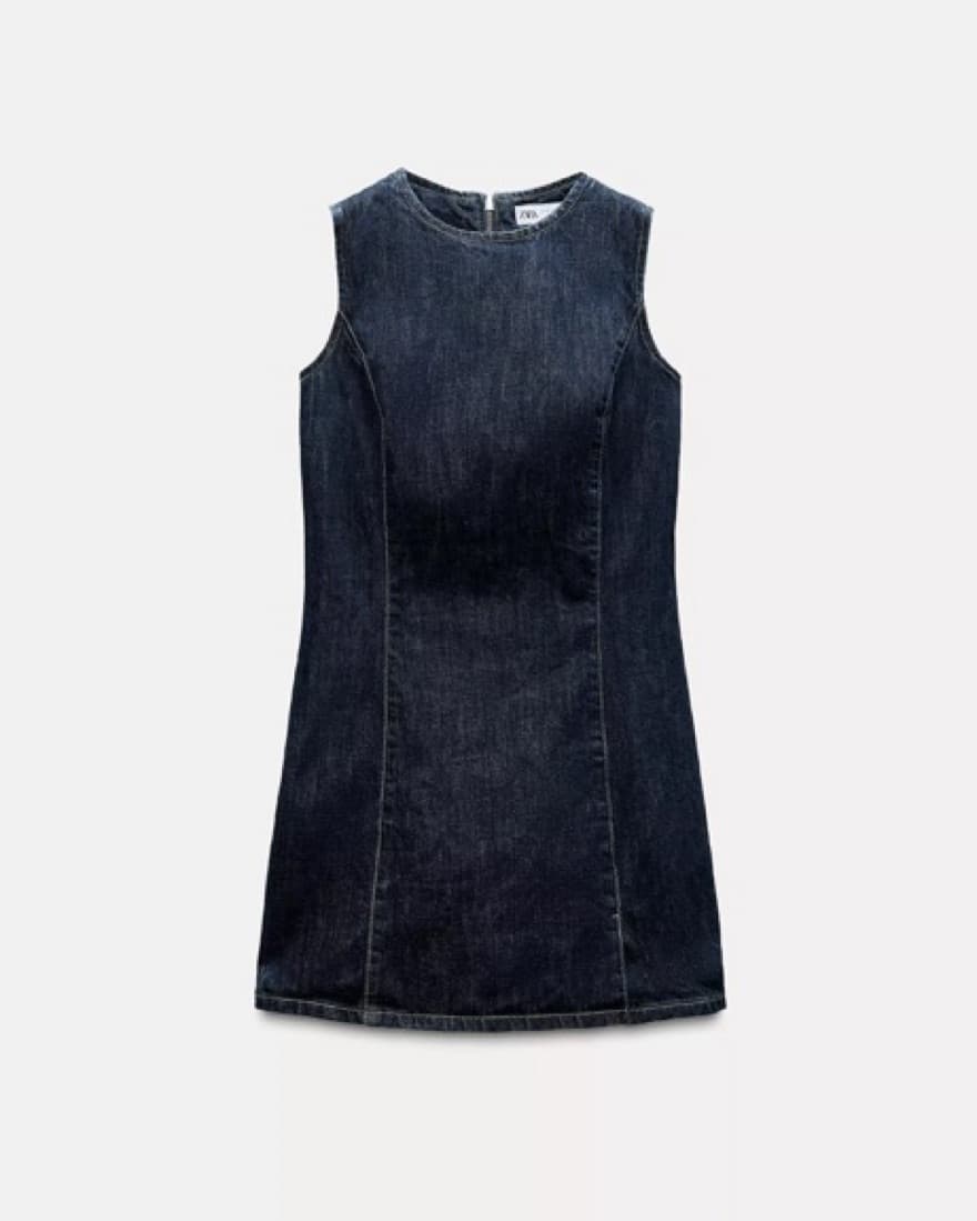 Denim Mini Dress - Image 1