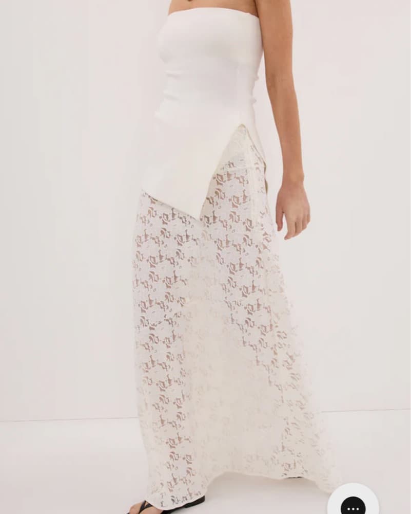 DISSH White Lace Skirt - Image 2