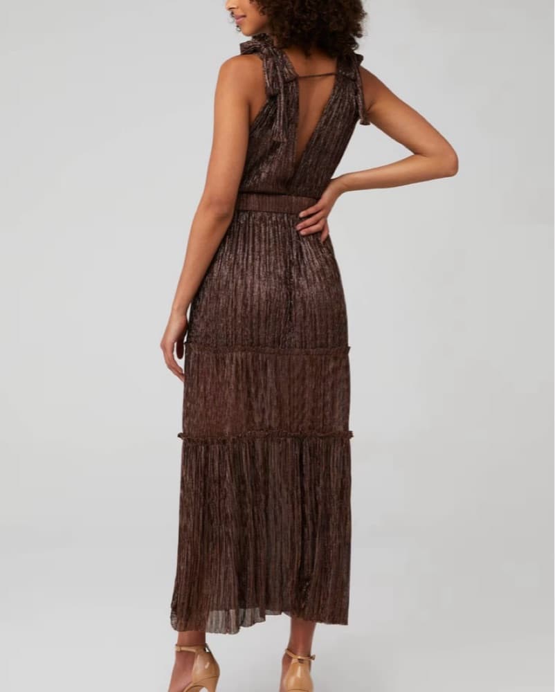 Sabina Musayev Helena Bronze Dress - Image 2