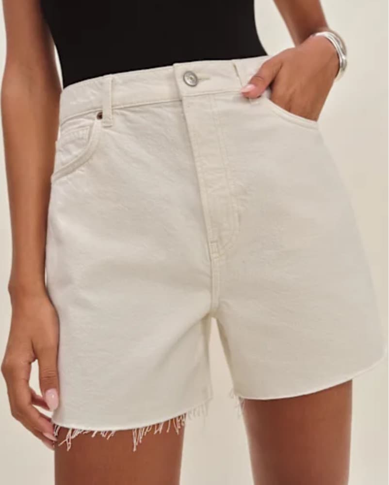 Reformation Denim Top & Shorts Set - Image 4