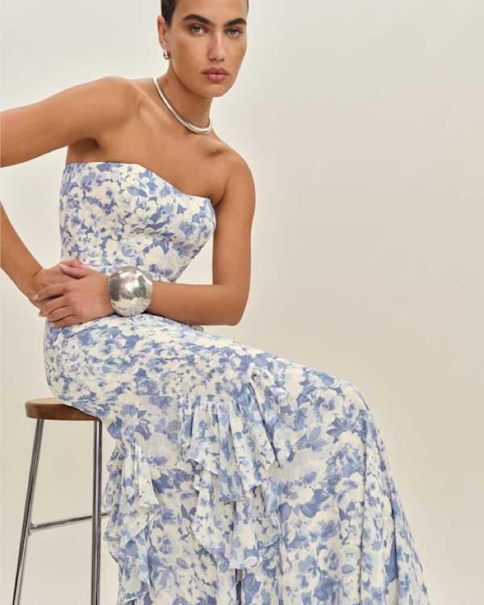 Reformation Long Floral Gown - Image 2