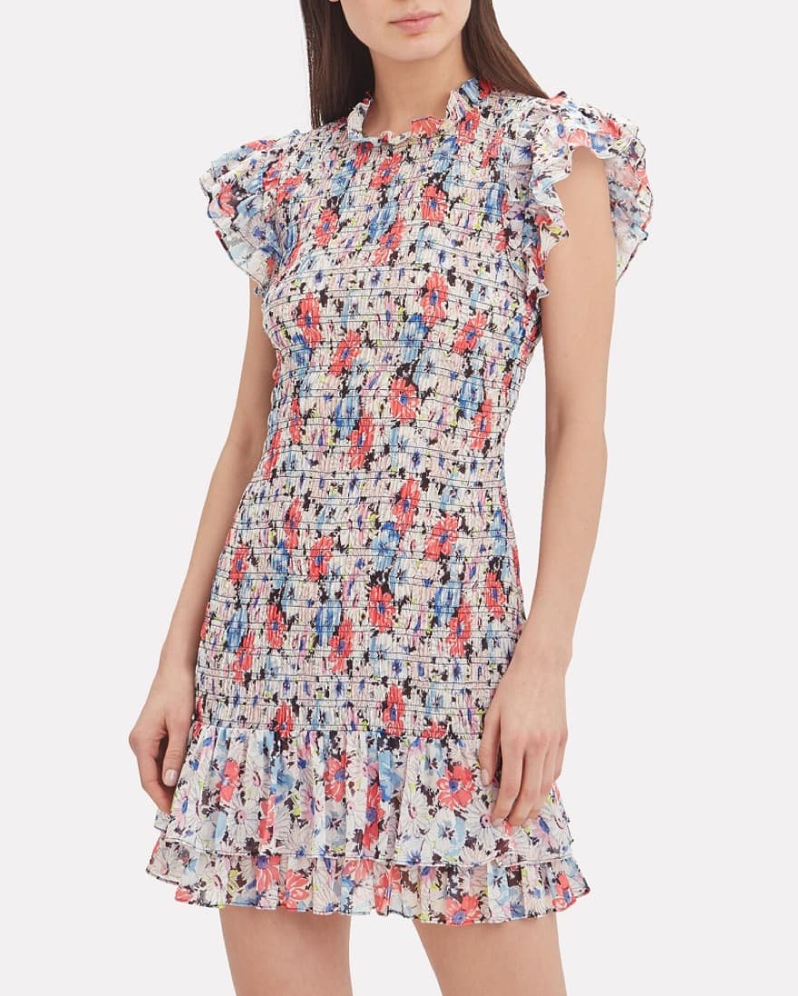 Veronica Beard Floral Mini Cici Dress  - Image 2