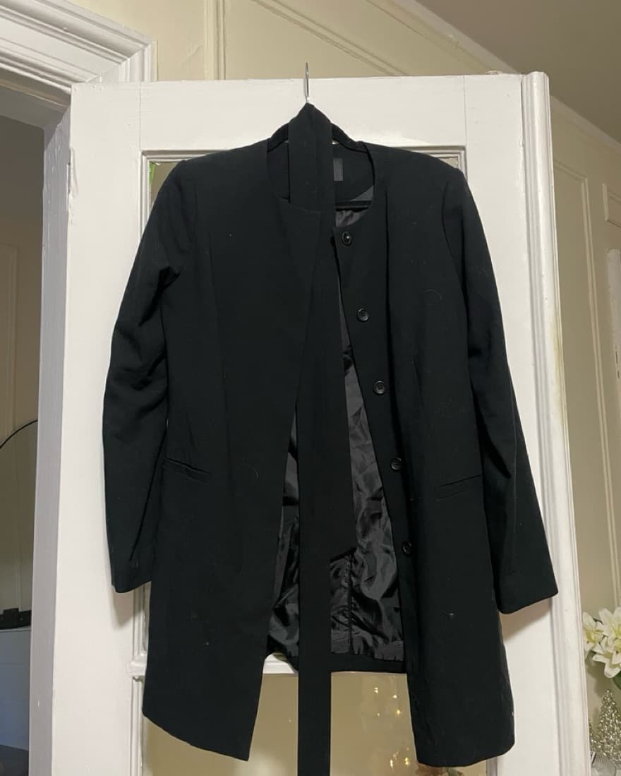 Belted Black Blazer - Image 2