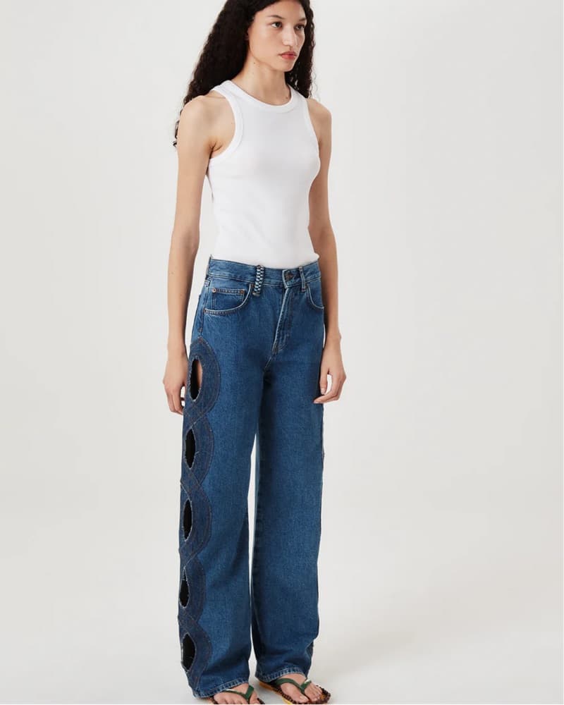 Tresse Jeans with Braid Opening - Image 3