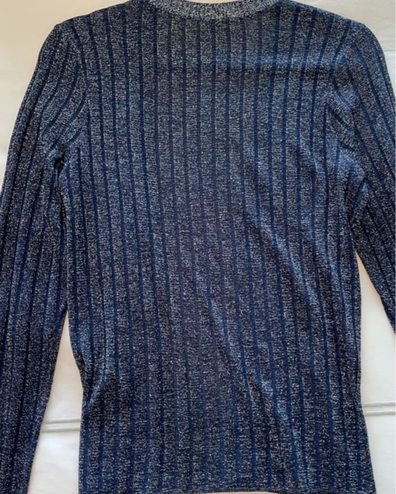Sparkly Navy Knit Cardigan - Image 4