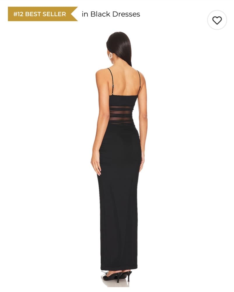 Celeste Maxi Dress in Black superdown - Image 2