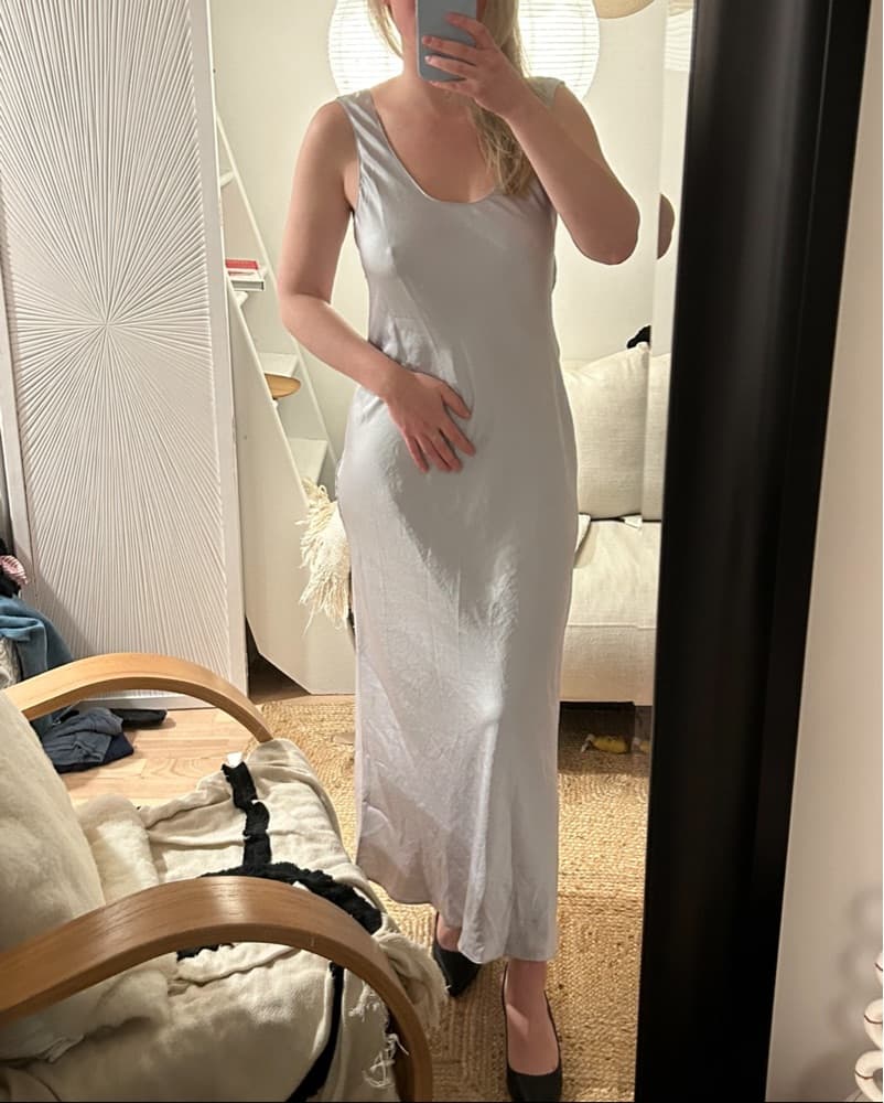 Theory Satin Slip Dress - Image 4