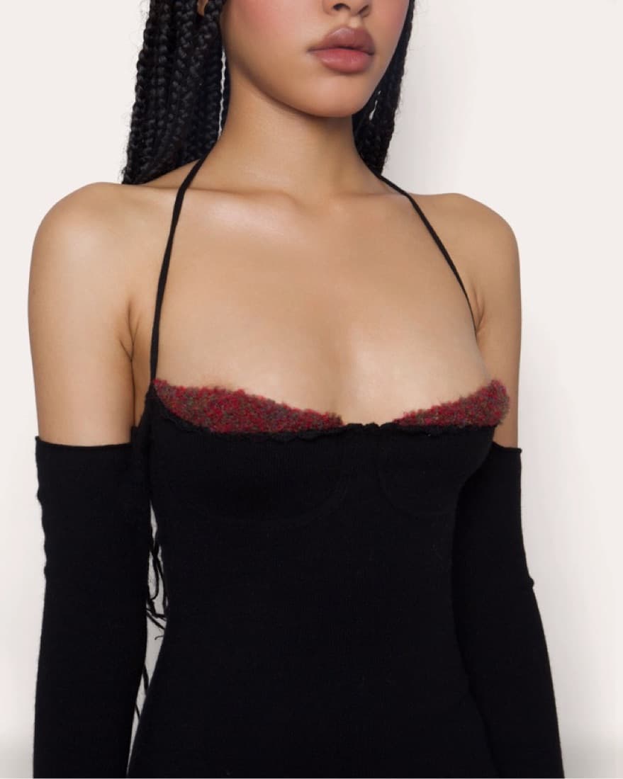 Danielle Guizio Rosemere Knit Mini Dress - Image 2