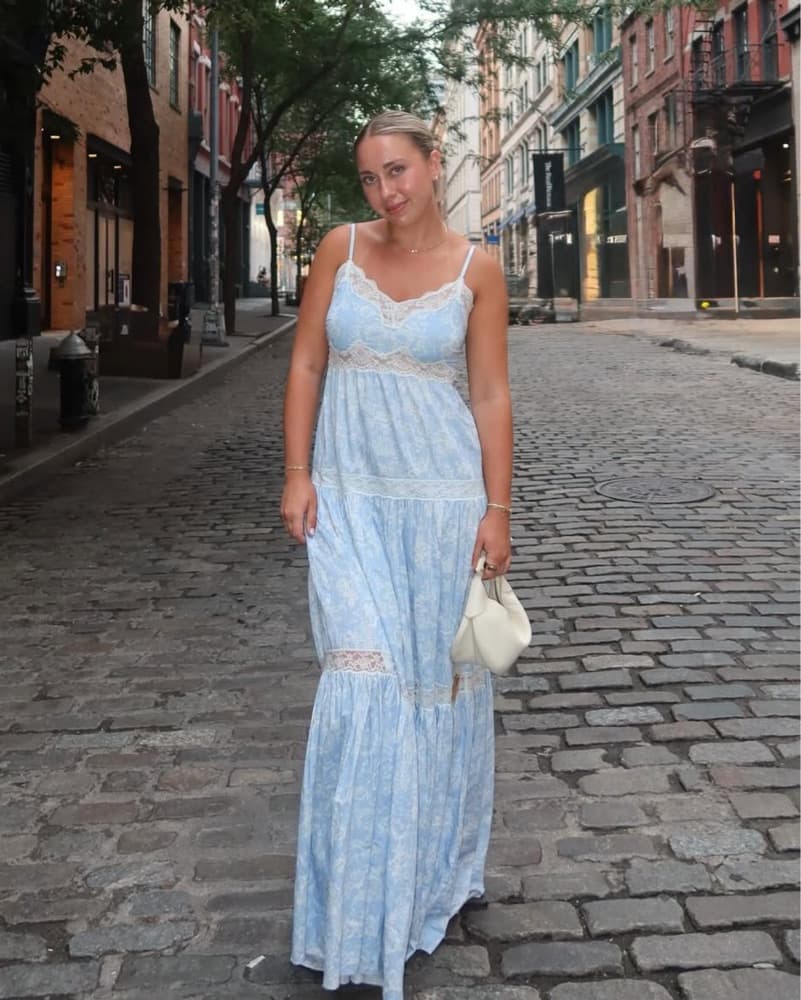 Loveshackfanxy Lace-Trimmed Maxi Dress - Image 2