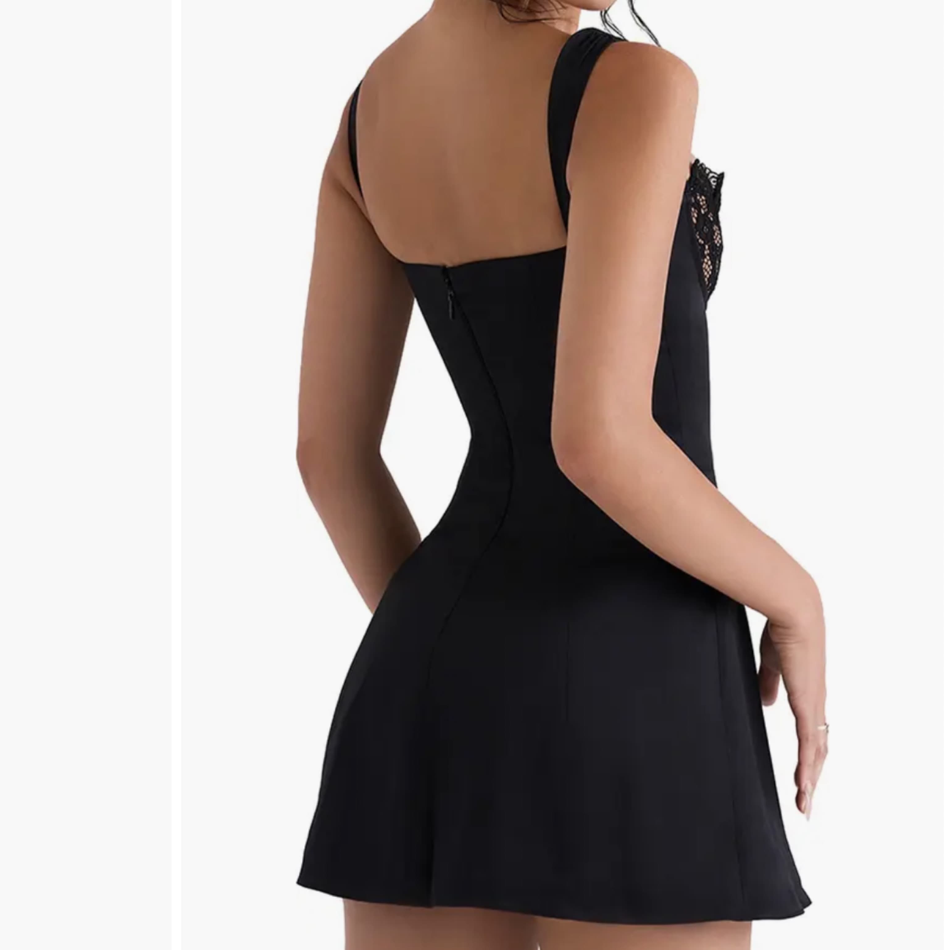 House of CB Black Lace Adriana Dress - Image 2