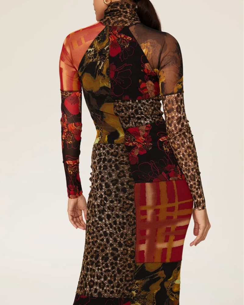 Fuzzi Patchwork Dress - Image 3
