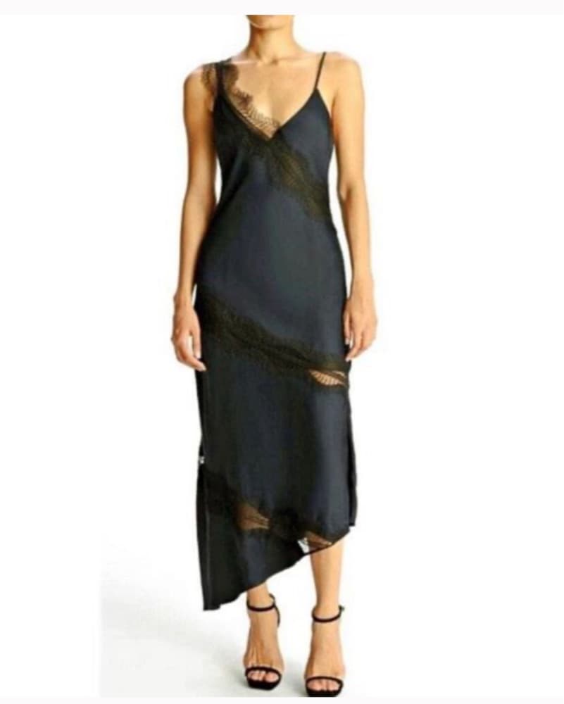 House Of Harlow Asymmetric Slip Dress - Image 1