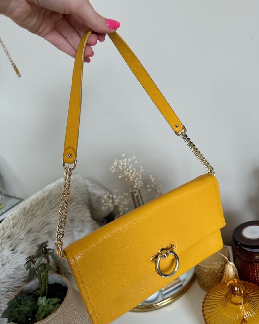Rebecca Minkoff Yellow Shoulder Bag - Image 1