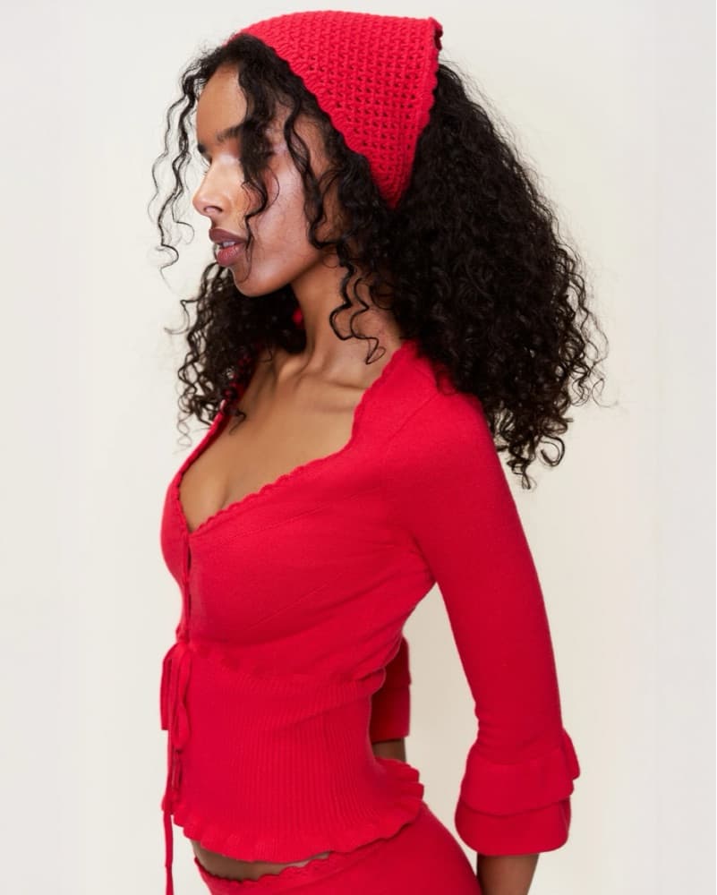 Guizio Knit Bandana Red - Image 1
