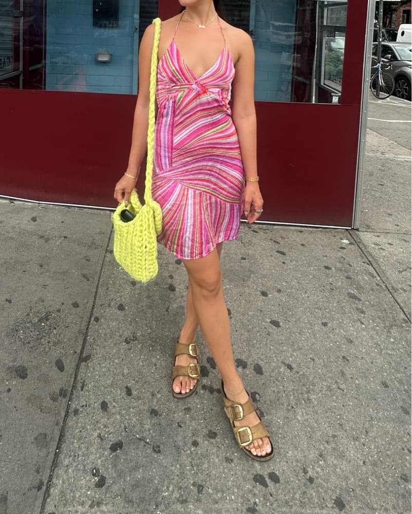 Frankies Bikinis Silk Mini Dress - Image 1
