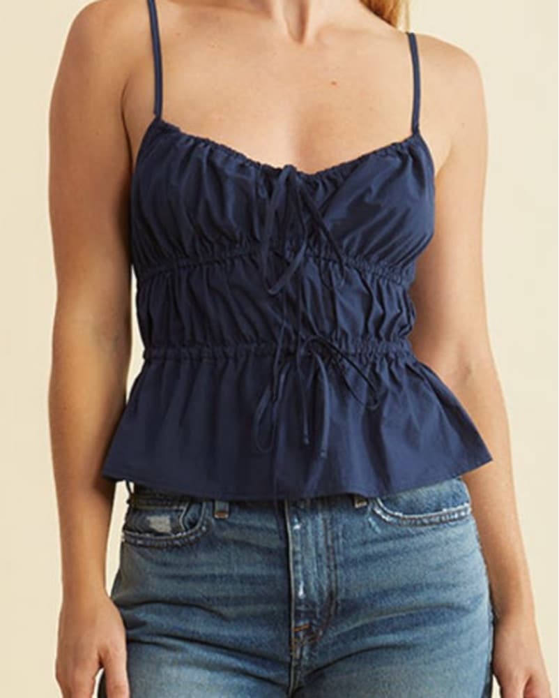 Ciao Lucia Ricci Top - Navy - Image 2