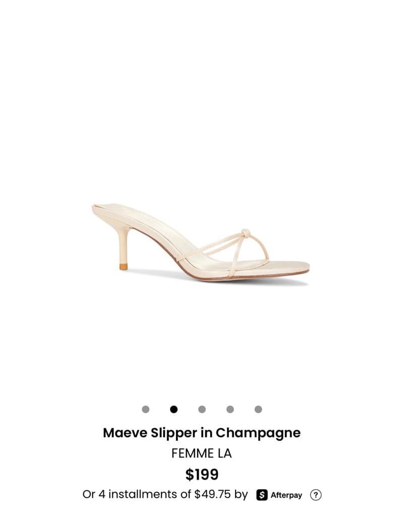 Maeve Slipper In Champagne - FEMME LA  - Image 3