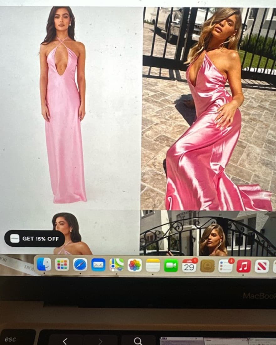 Pink Formal Dress - Image 2