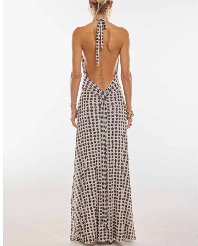 Resa Polka Dot Maxi Dress - Image 2
