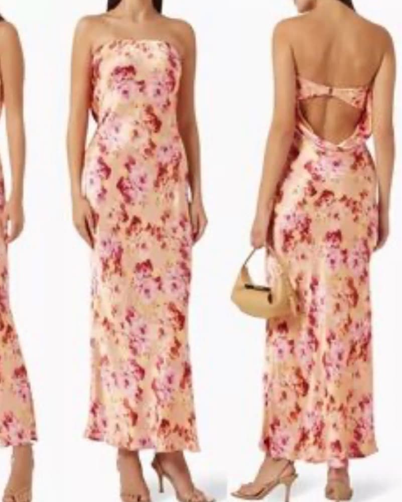 Bec + Bridge Floral Strapless Dress - Image 1