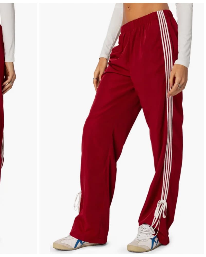 Red Track Pants Gameday - Image 1