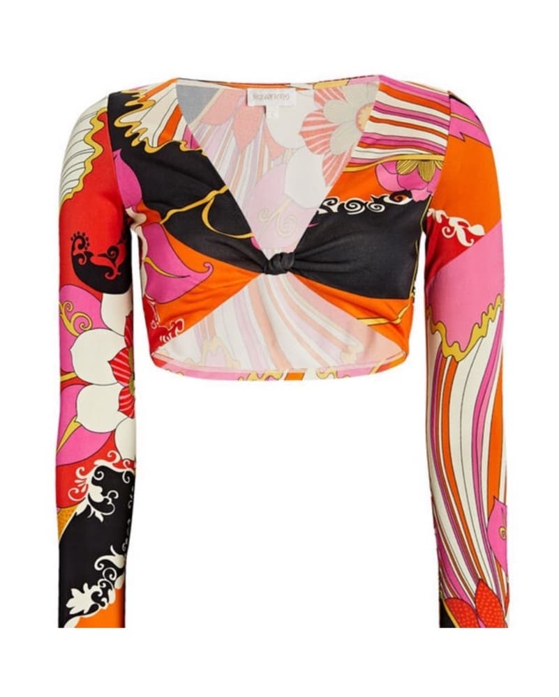 Rony kobo Floral Patterned Crop Top - Image 2