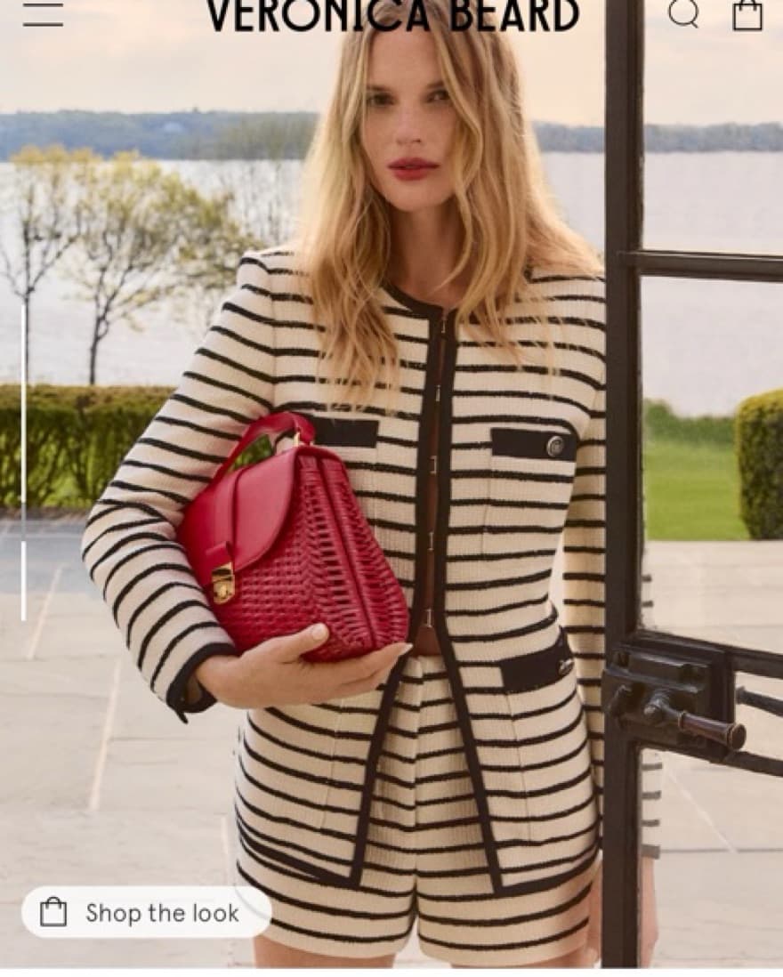 Veronica Beard Gershwin Striped Shorts - Image 5