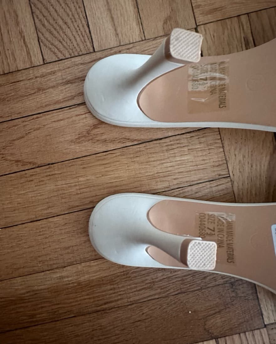 Cream Braided Heels  - Image 2