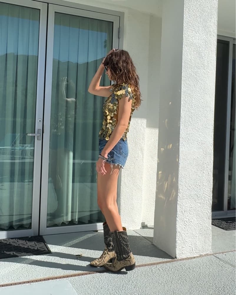 Paco Rabbane Gold Disc Top - Image 1