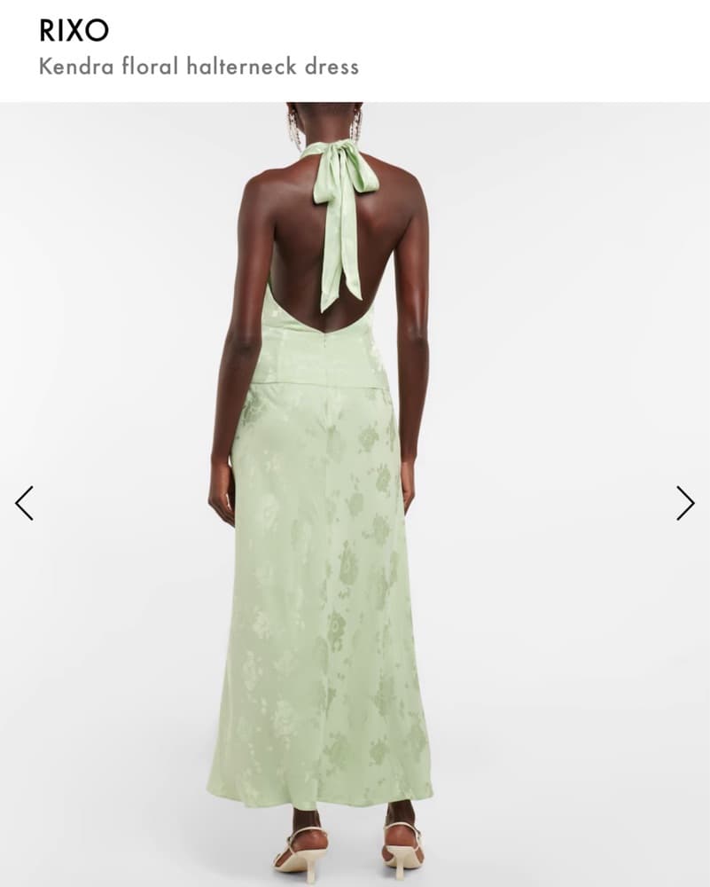 RIXO Kendra Halter Dress - Image 4