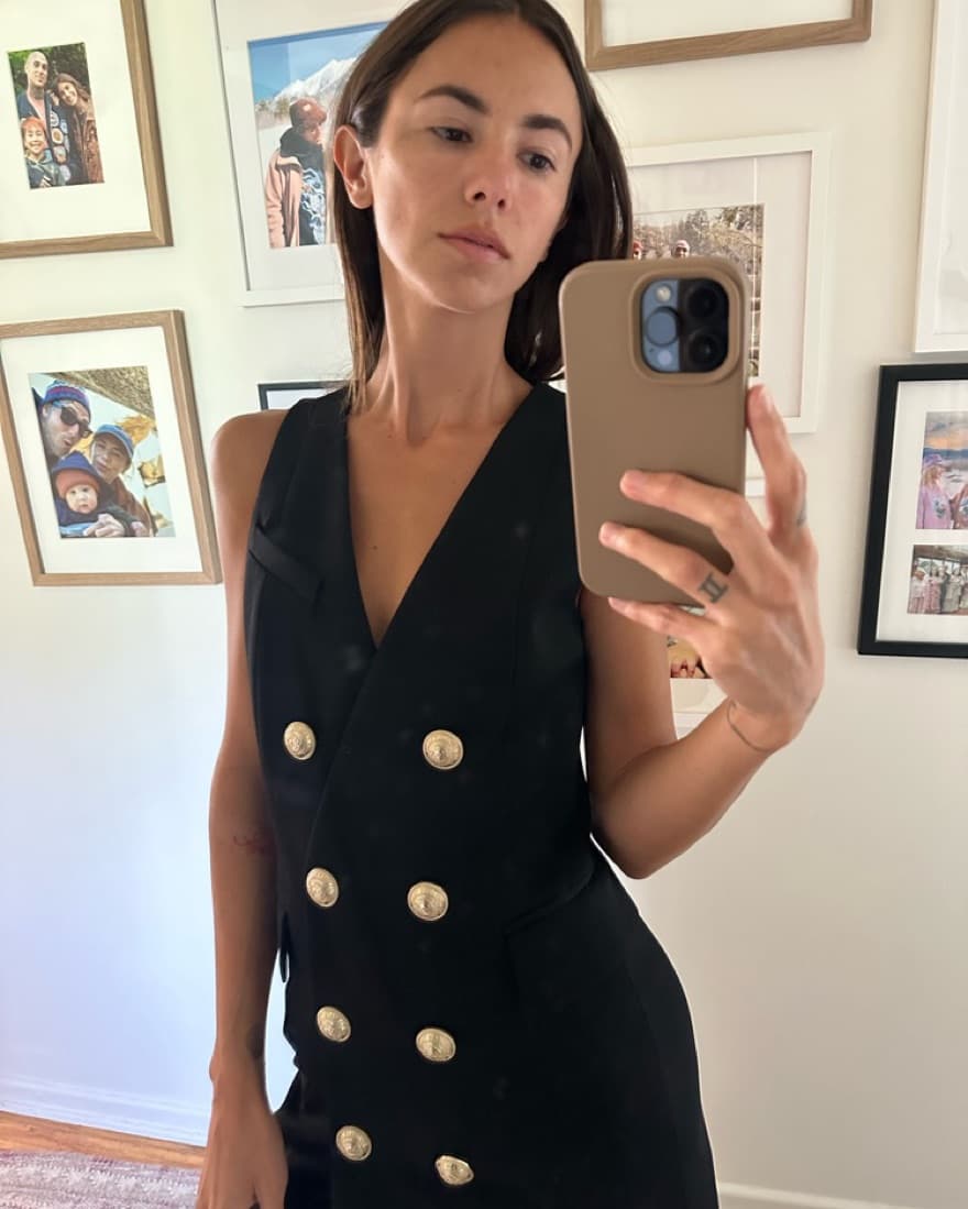Balmain Sleeveless Suit Dress (black) - Image 3