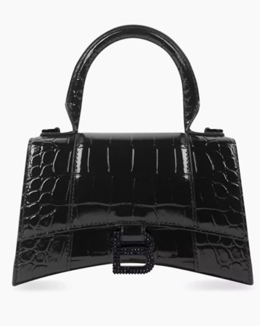 Balenciaga Hourglass Croc Bag - Image 1