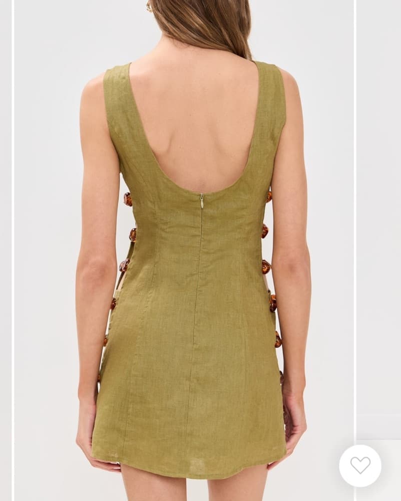VRG GRL Tia Linen Mini Dress - Image 3