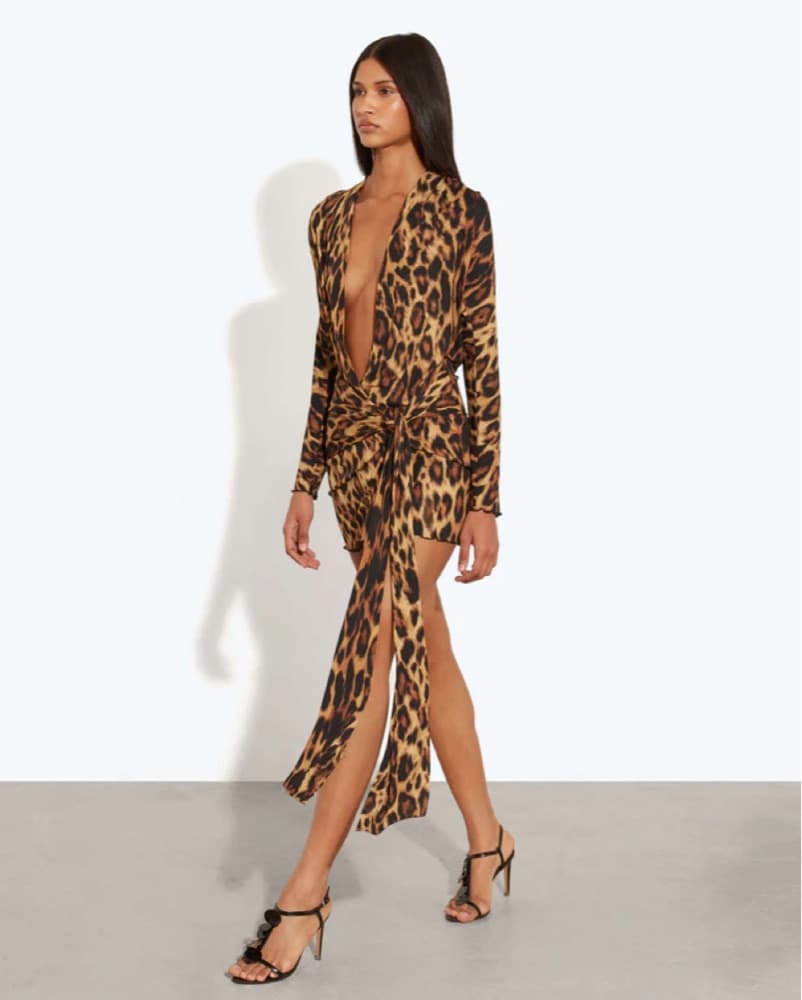 Rat & Boa Sozzani Leopard Dress - Image 5