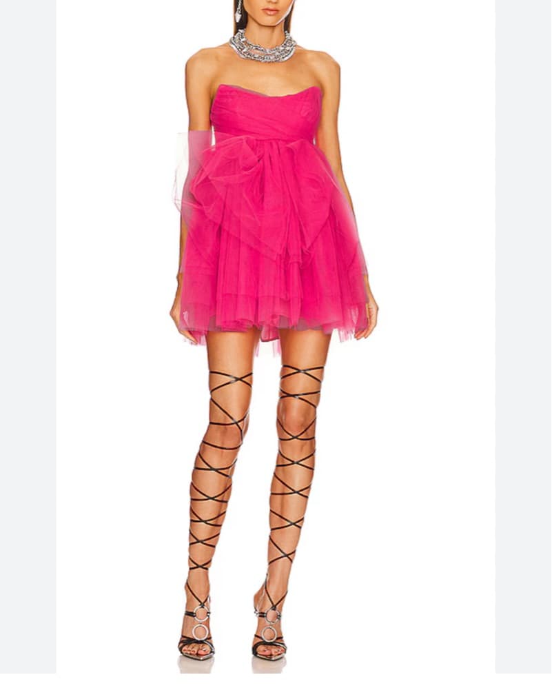 NBD Francoise Mini Dress Pink - Image 3