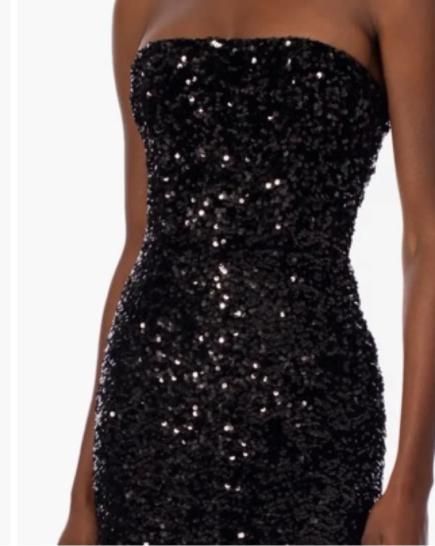 Sparkling Strapless Sequin Gown - Image 3
