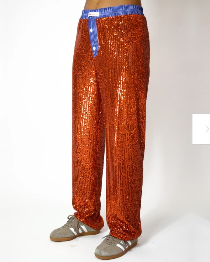 Orange Sparkly Handover Pants - Image 1
