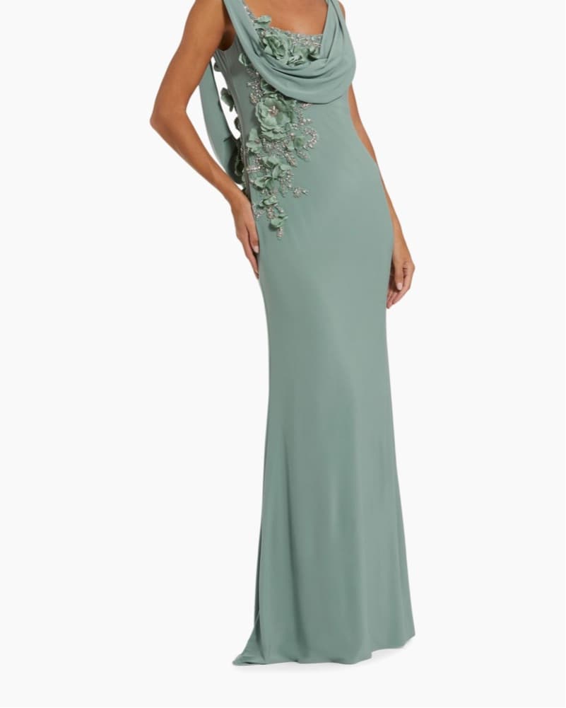 Mac Duggal Beaded Gown - Image 4